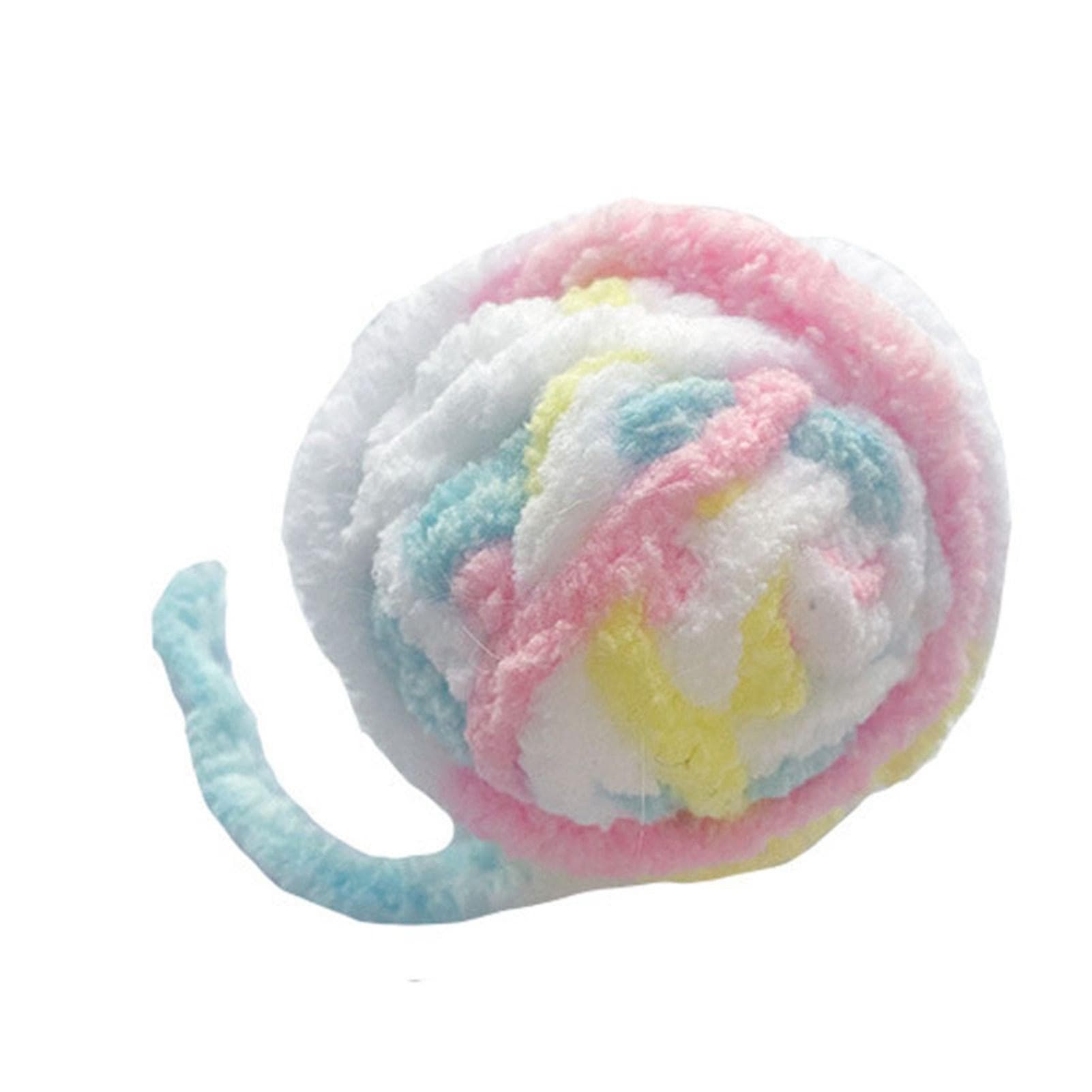 Cat Yarn Ball Toy Fun Interactive Bite Resistance Woolen Yarn Cat Ball Toy with Bell for Cats