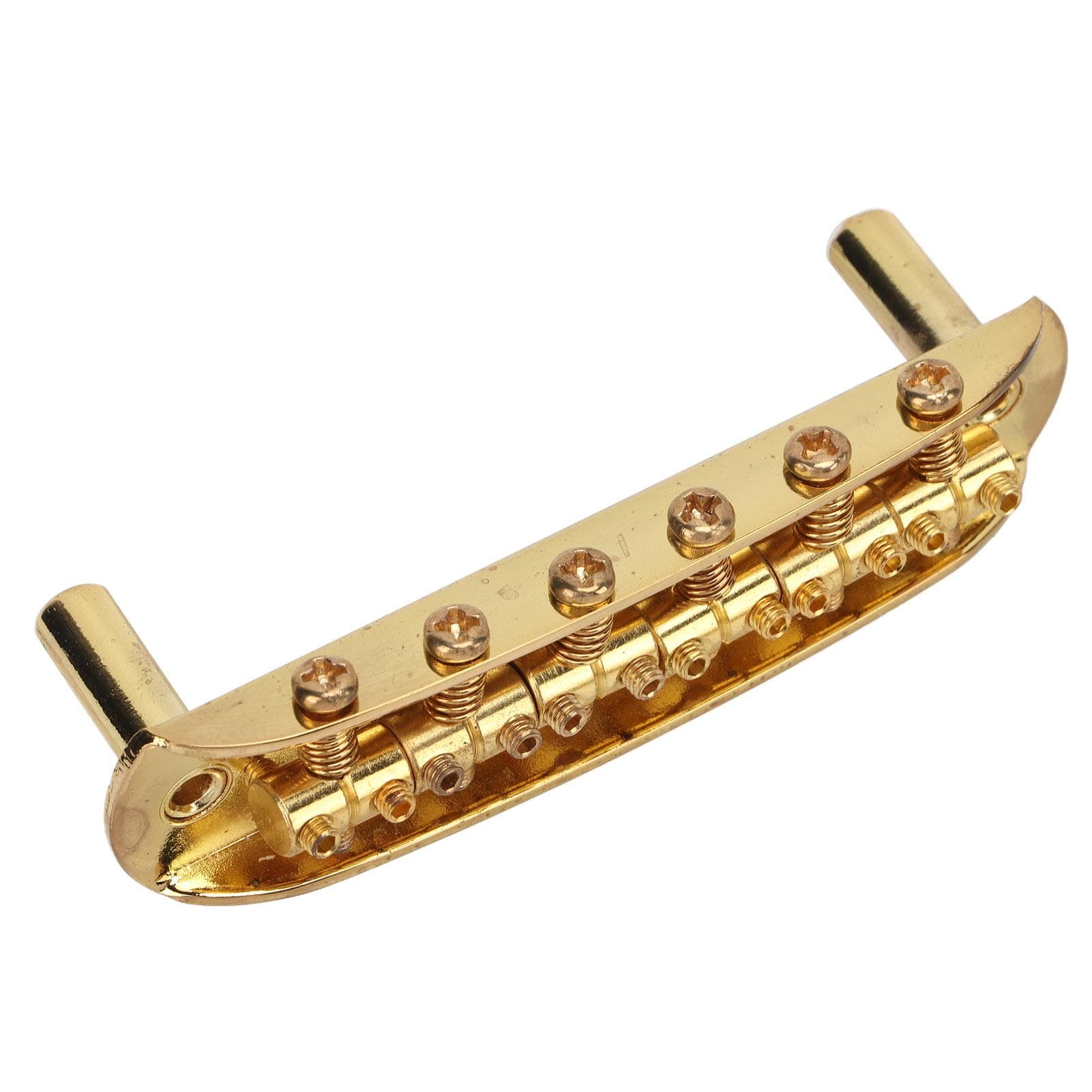 Electric Guitar Bridge 6 String Tailpiece Metal Instrument Accessory for JazzmasterGold gold