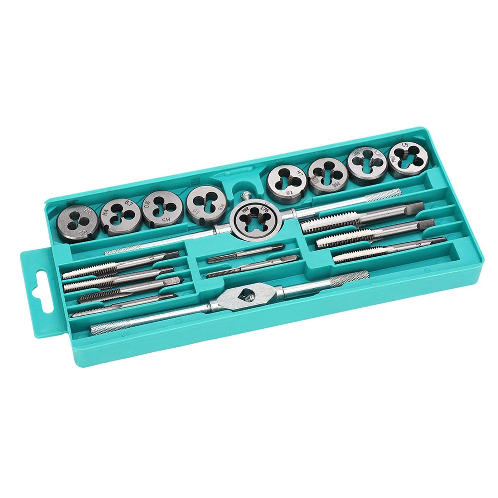 20pcs Metric Thread Tap Die Set Alloy Portable High Hardness Tap Die Hand Tools Set