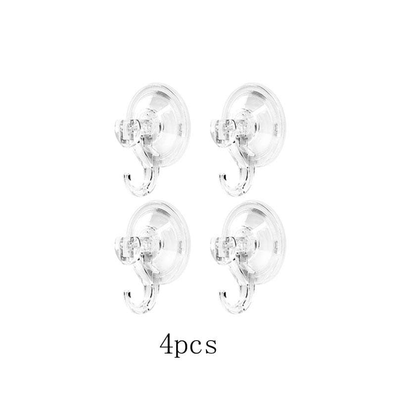 4-8Pcs/Set Powerful Suction Cup Hooks Heavy Duty Vacuum Suction Shower Hooks Storage Hanger Bathroom Window Hooks
