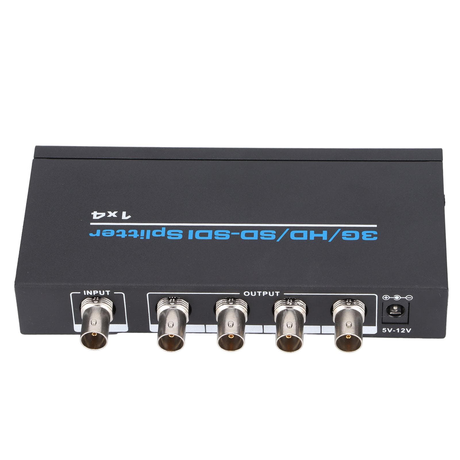 S114 SDI 1 Input 4 Output Splitter Digital SDI Dispenser Supports SDSDI HDSDI 3GSDI Up to 1320 Feet EU Plug