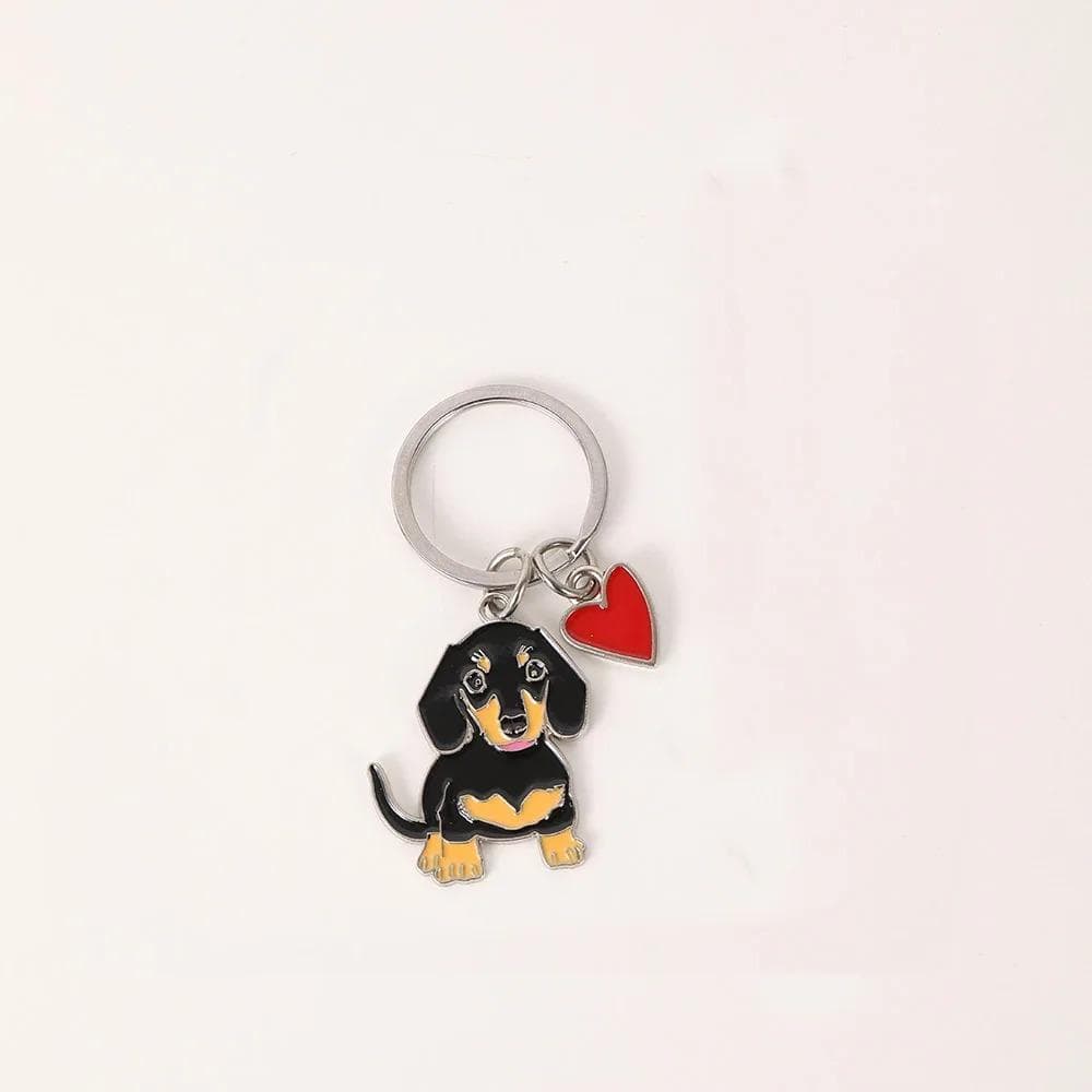 Metal Cute Dachshund Key Holder Bulldog Keychains Corgi Key Ring Pet Dog Key Chain Gift For Best Friend