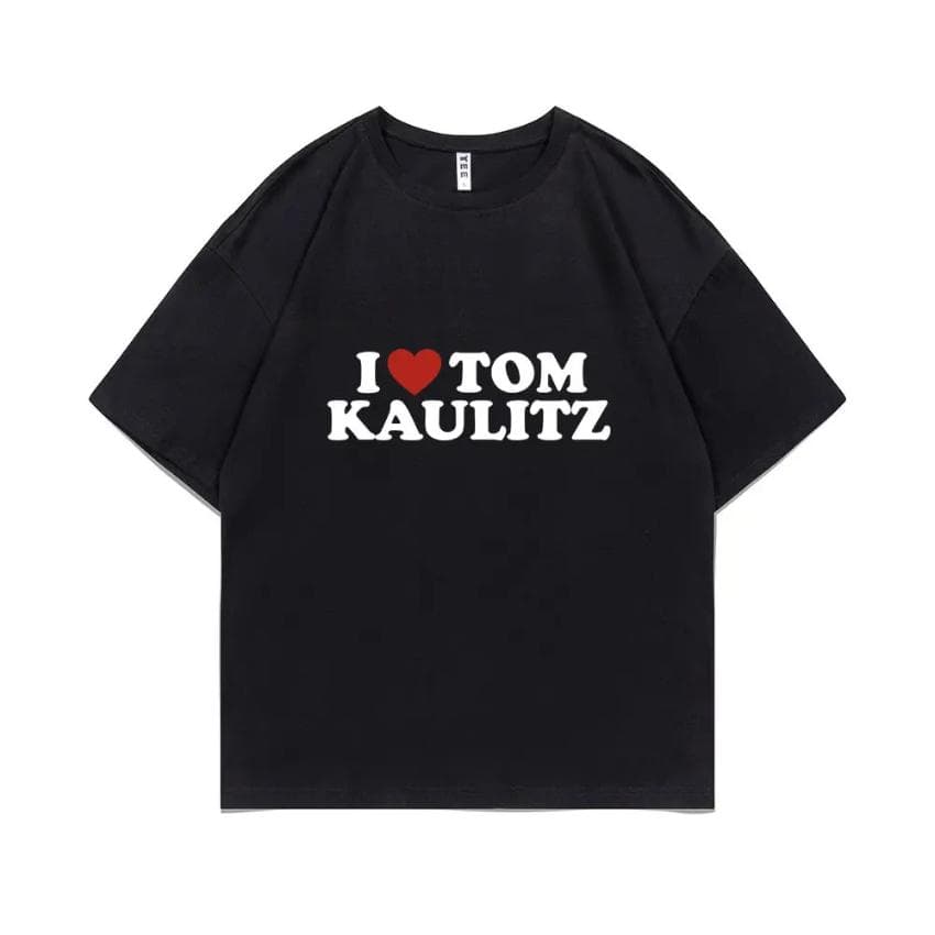 German Rock Band Tokio Hotel I Love Tom Kaulitz Tshirt Men Women Vintage Punk Gothic Short Sleeve T-shirts 3XL