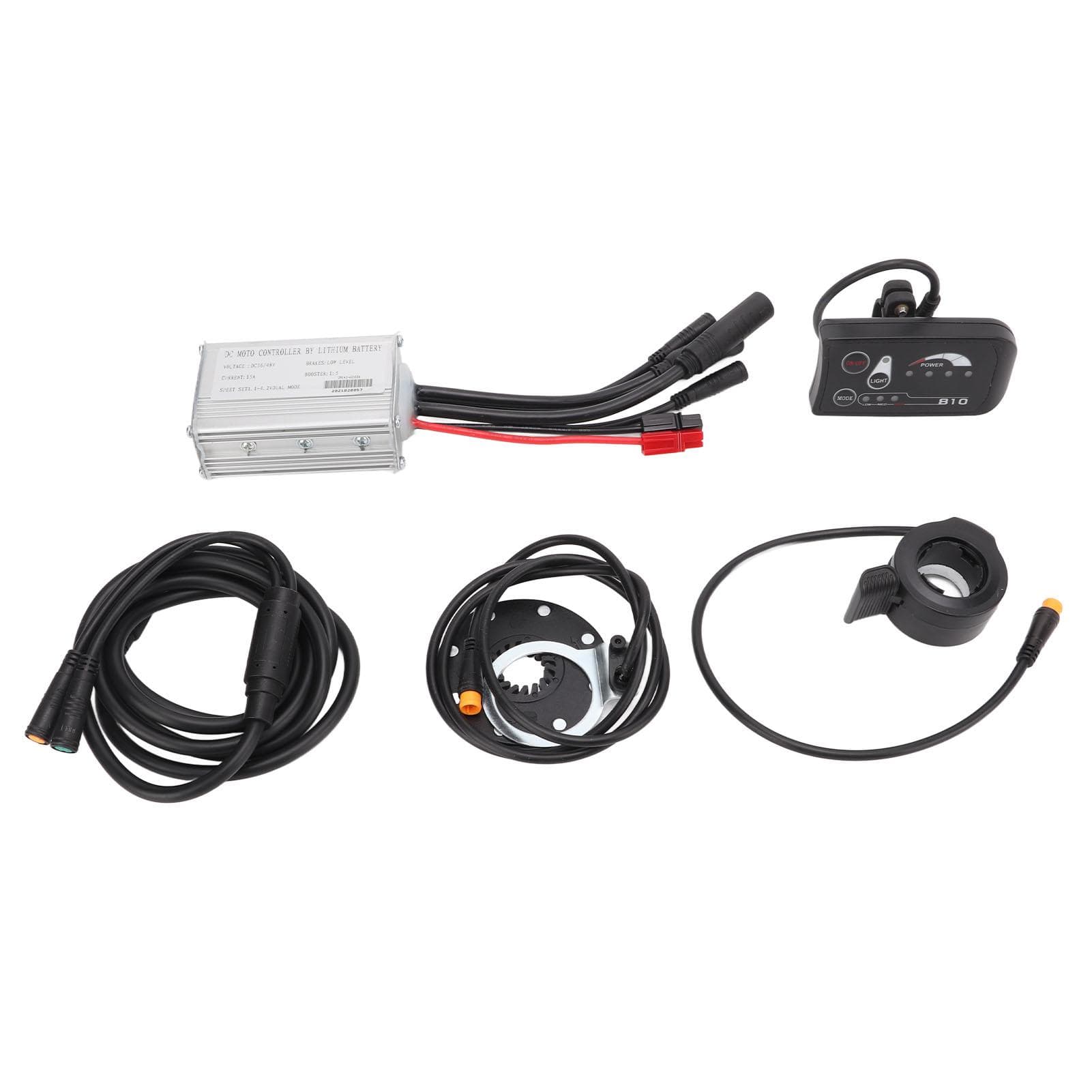Bicycle Lithium Battery Conversion Kit 15A Controller LED S810 Display 1 to 2 Connecting Line Kit