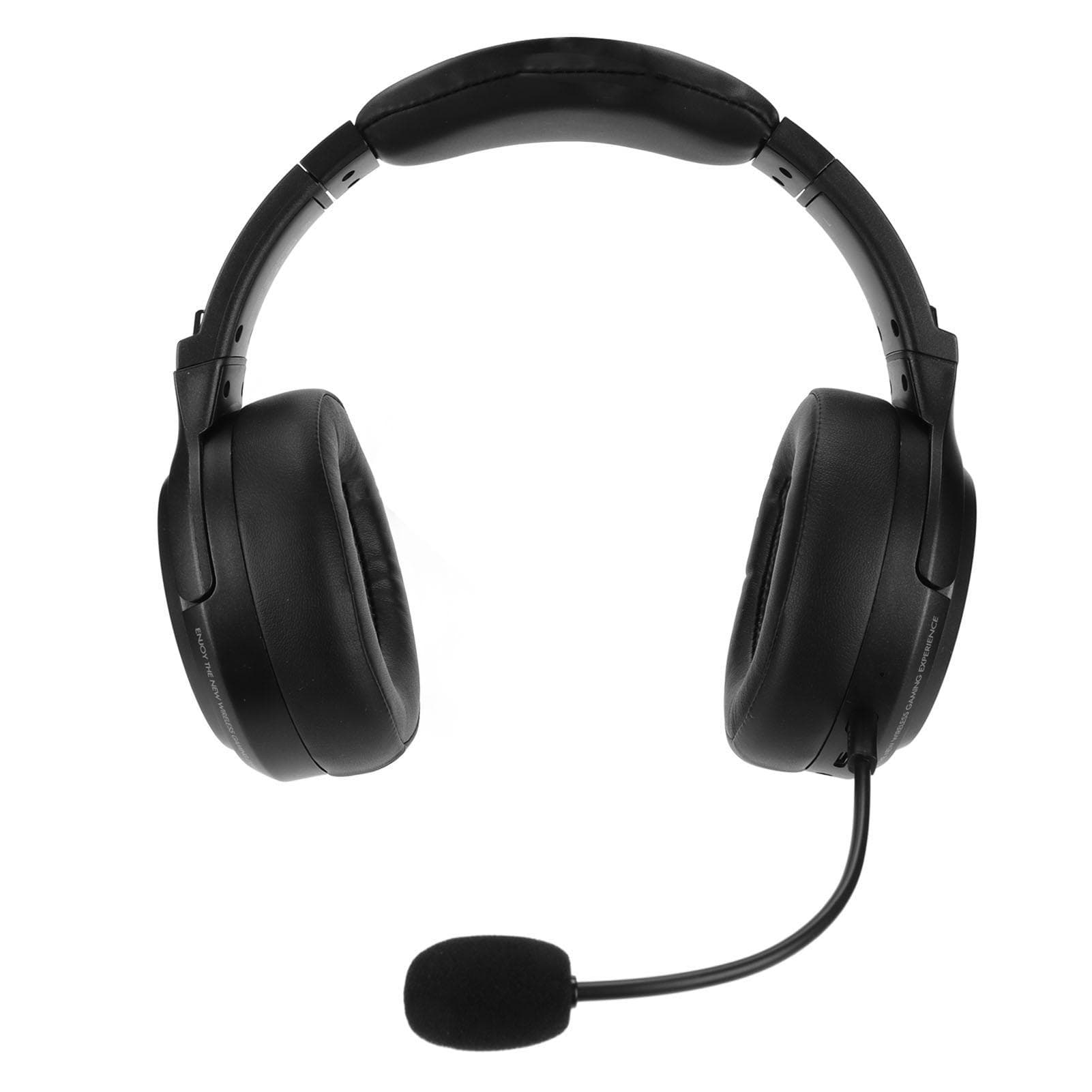 Wireless Gaming Headset 2.4G Type C USB Dongle 3 Sound Modes Rechargeable Game Headset for Desktop black