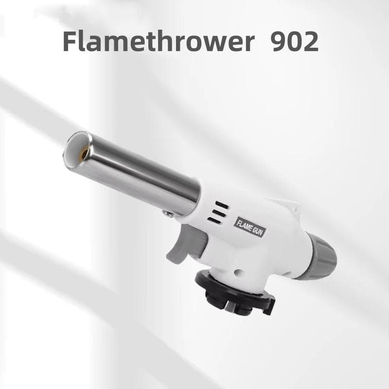 Portable Welding Gas Torch Flame Butane Burner Outdoor Camping BBQ Lighter Flamethrower Kitchen Supplies Welding Equipment