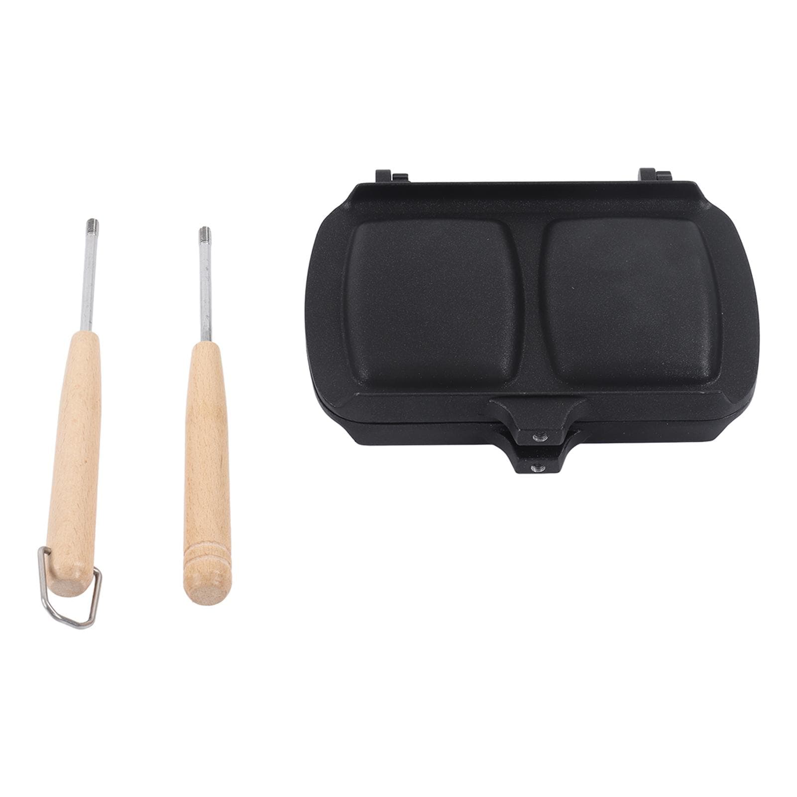 Sandwich Pan Double Sided Frying Pan Nonstick Sandwich Panini Maker with Removable Handles L(for 6.5-9kg)