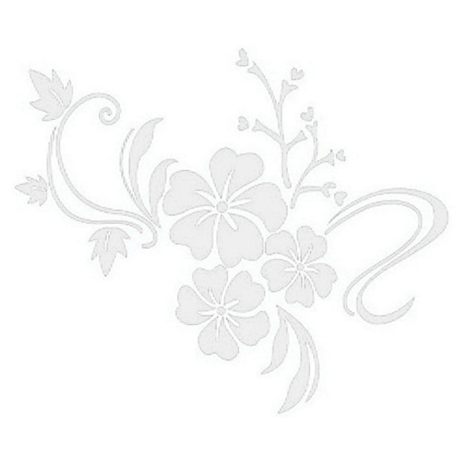 3D Mirror Mural Stickers Hibiscus Shaped Silver Acrylic Wall Sticker Decoration for Living Room