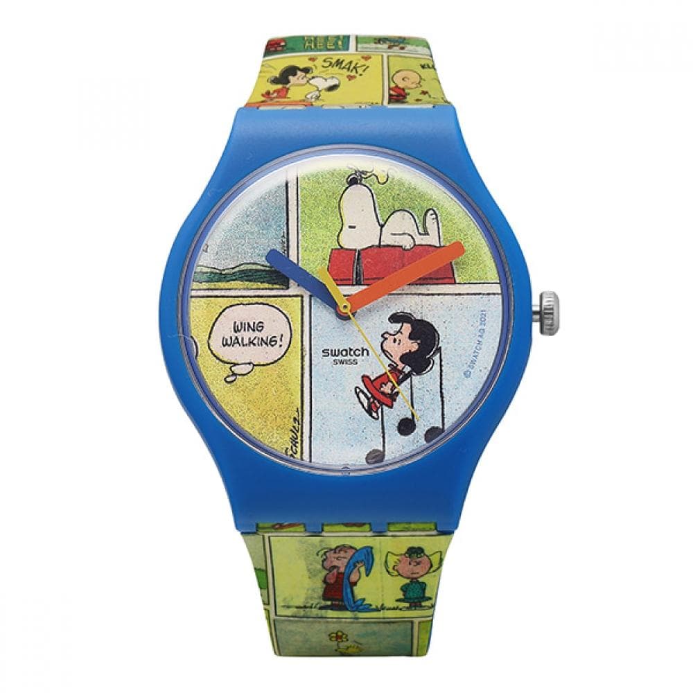 SWatch So29z108 Peanuts Smak Urethane Watch For Public Use SO29Z108