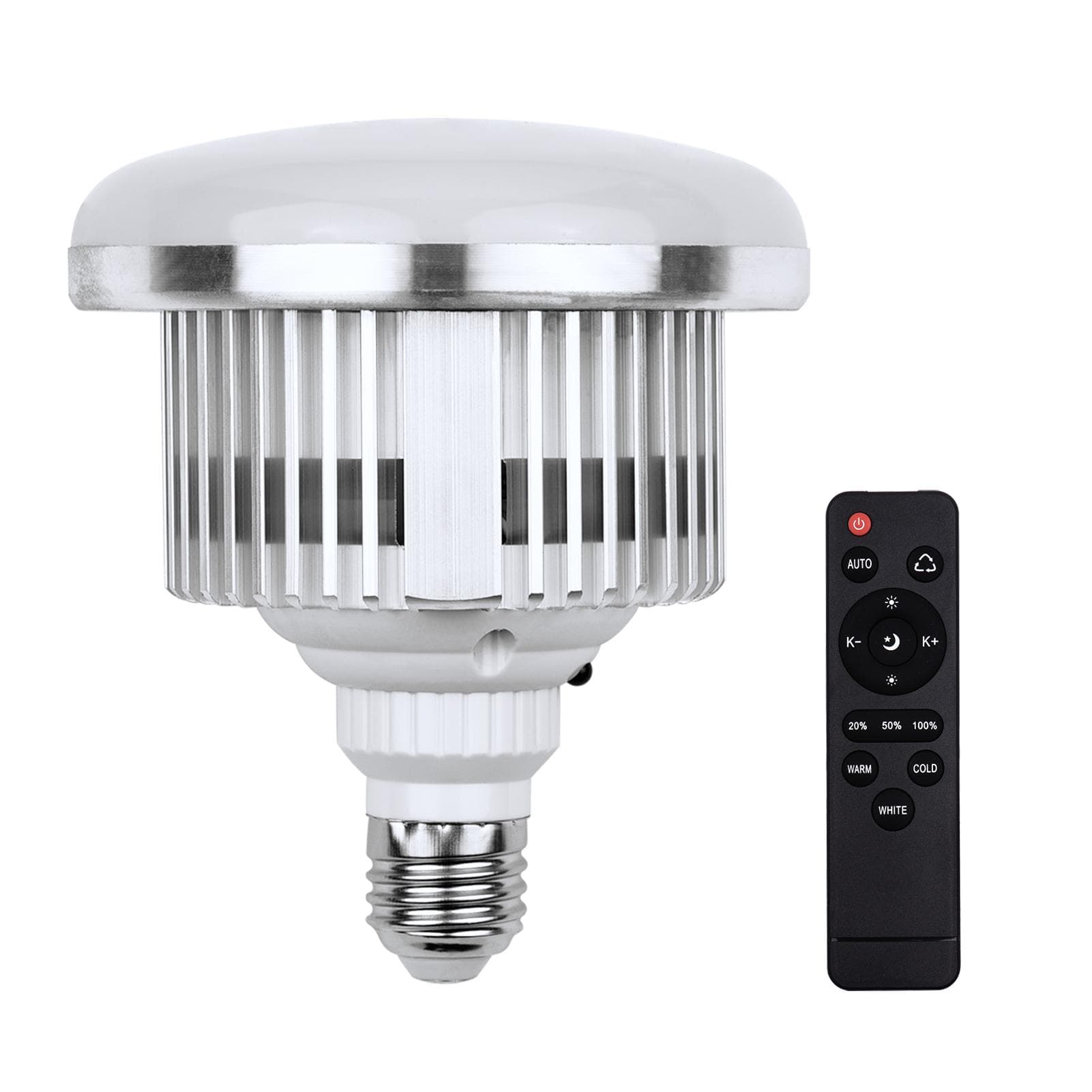 85W LED Light Bulb 3000K-6500K Photography Lamp Bulb Energy-saving Adjustable Brightness E27 Mount white