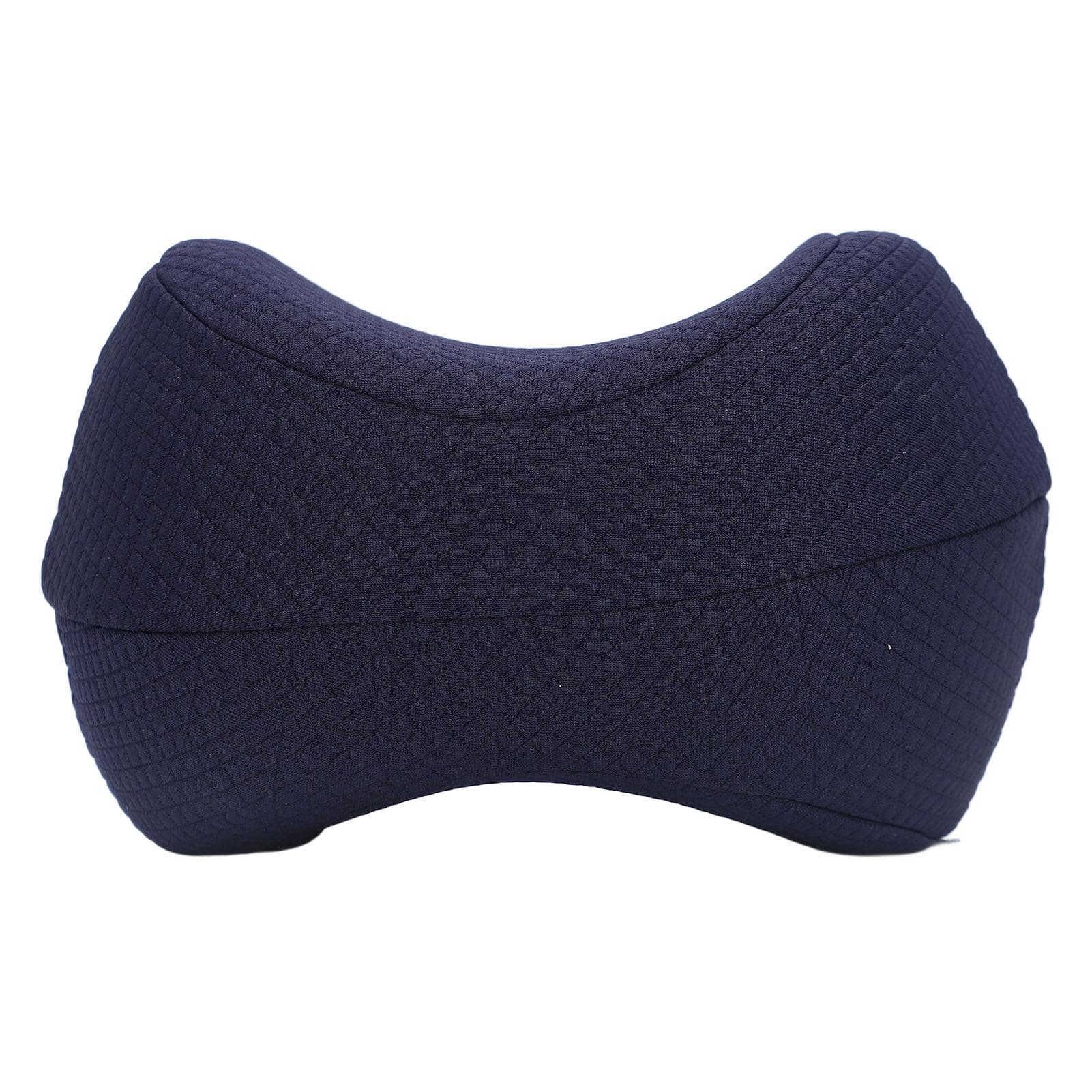 Memory Foam Knee Pillow Removable Cover Washable Side Sleep Leg Cushion for Pregnancy Sciatica navy blue