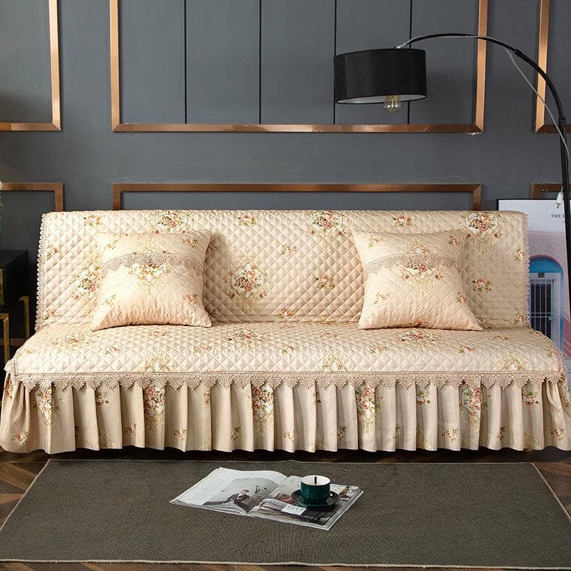 Folding Sofa Bed Cover Machine Washable Armless Sofa Cover Couch Cover Slipcover Sofa Protector Cover Armless Sofa Cover 150cm