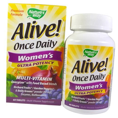 Multivitamins for women, Alive! Once Daily Women's Ultra Potency, Nature's Way 60 tabs (36344017) 60tab