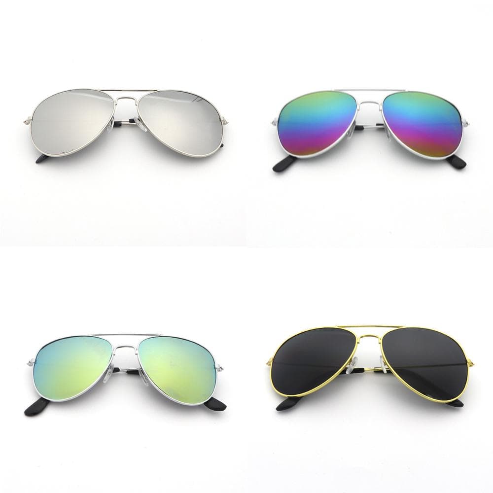 4 Pcs Unisex Rmm Pilot Sunglasses Vintage Designer Driving Sun Glasses for Men Women Outdoor Fashion MULTI