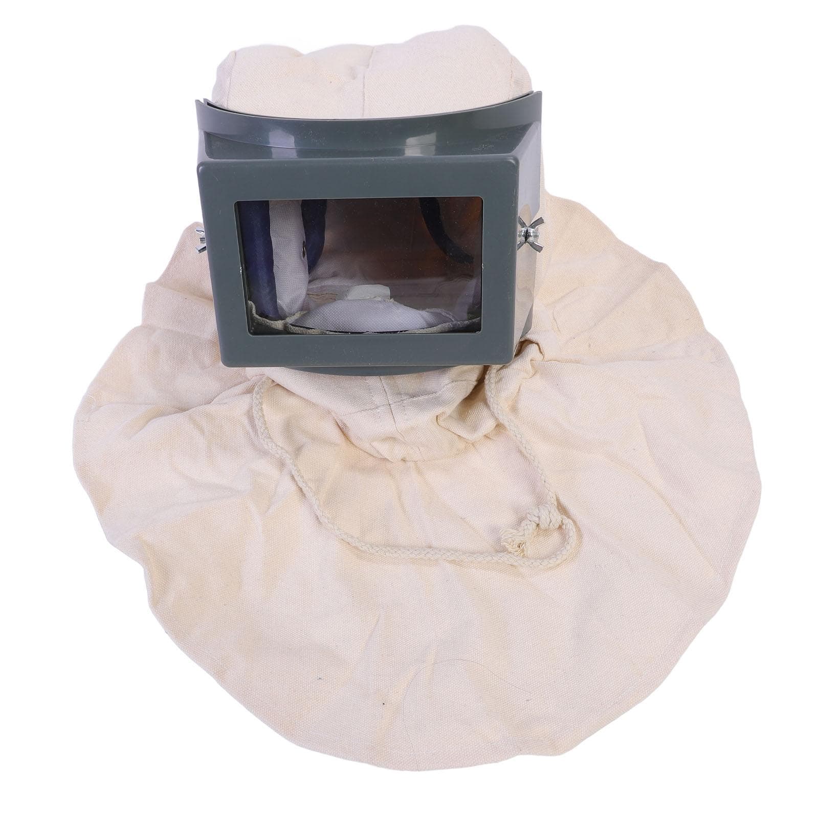 Sand Blasting Hood Cap Windproof Tear Resistant Clear Viewing Sandblaster Helmet for Polishing