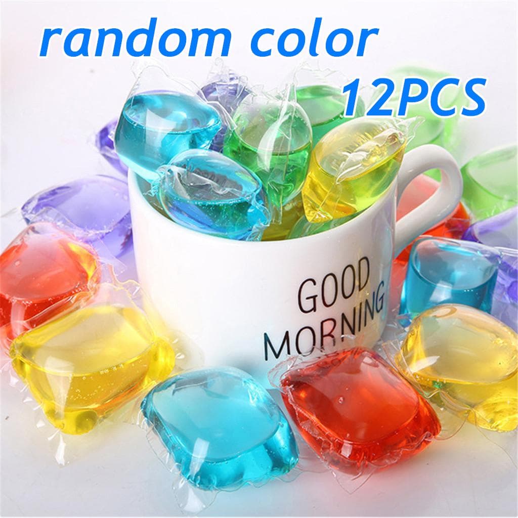 Laundry beads Portable Travel Washing Laundry Pods Stain On The for Multifunctional Cleaner Stain Home Accessories 12PCS