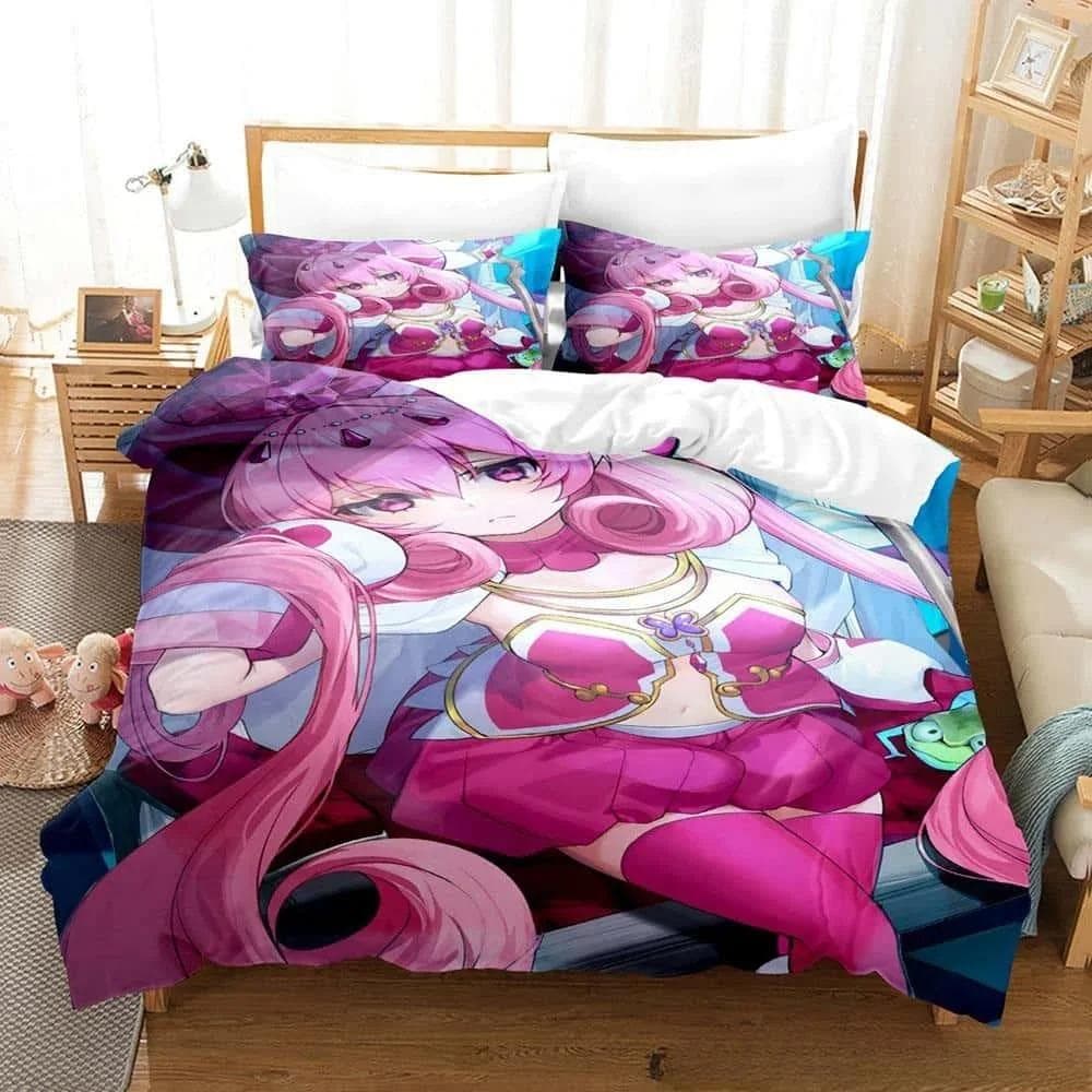 Fashion 3D Print Anime Pink Girls Neneka Bedding Set Single Twin Full Queen King Size Bed Set Adult Kid Bedroom Duvet cover sets 70x133cm 2pcs