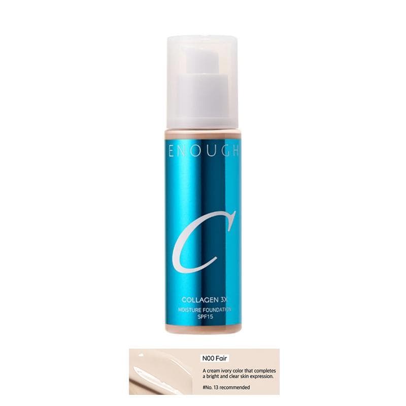 ENOUGH COLLAGEN 3X Moisture Foundation SPF 100mL (30 Options) #N00 Fair x 1PCS