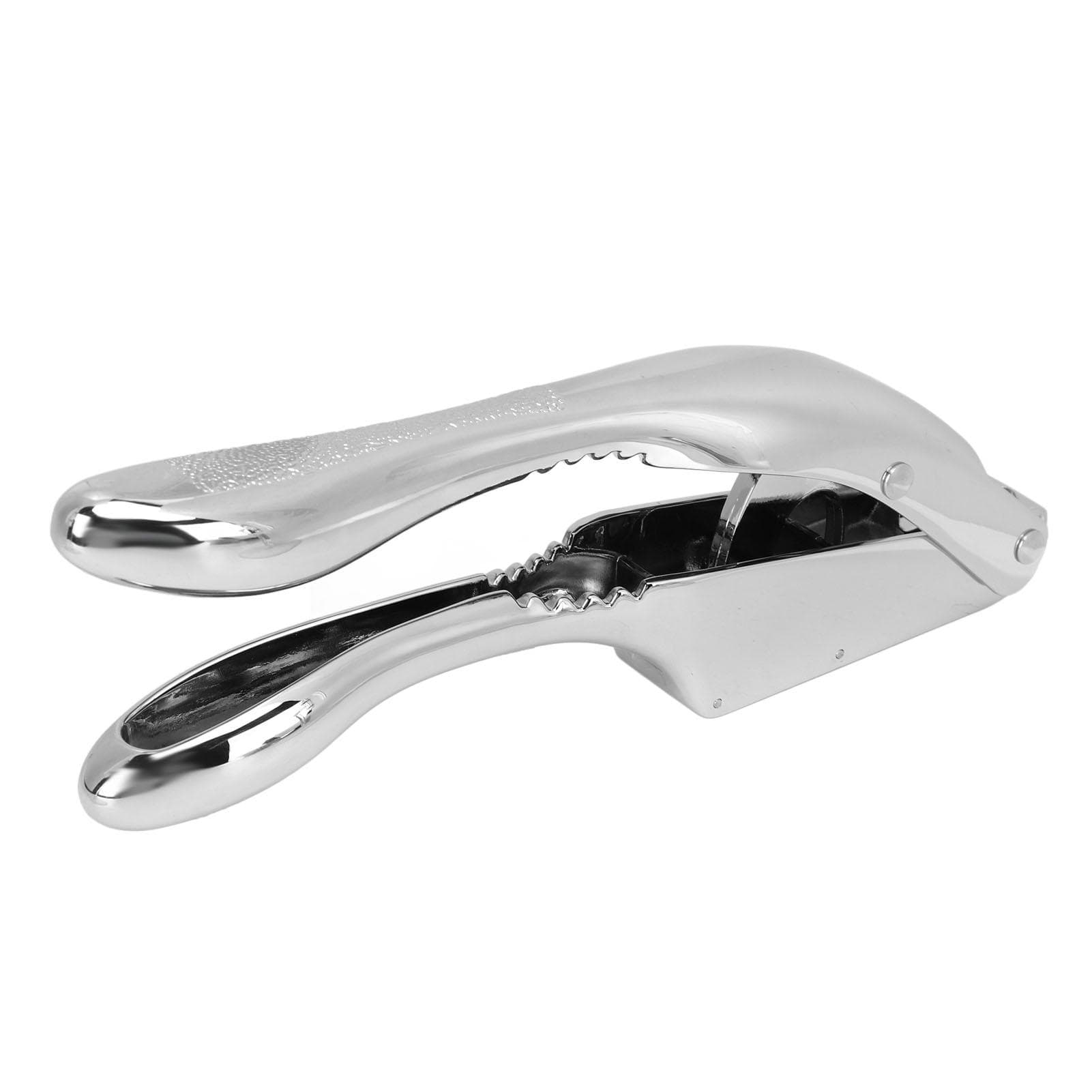 Garlic Press 2 in 1 Stainless Steel Blade Dolphin Style Teeth Design Multifunction Garlic Crusher L(for 6.5-9kg)