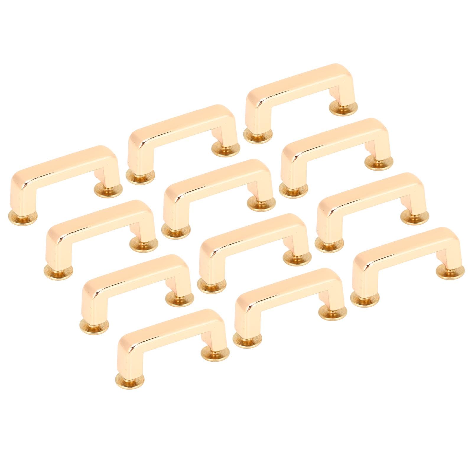 20 Sets Binding Rivets 20x7x7mm Flat Arch Bridge Rivet and Crossed Screw for Leather Crafts Belt gold