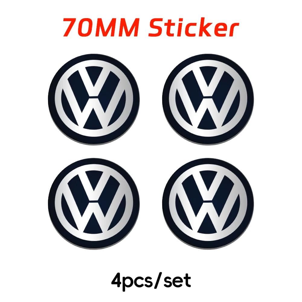 2025 Hot 70mm/80mm/90mm/100mm/120mm Car Wheel Center Hub Cap Stickers For Volkswagen Passat b6 Golf 5 7 Santana Polo Magotan Tig