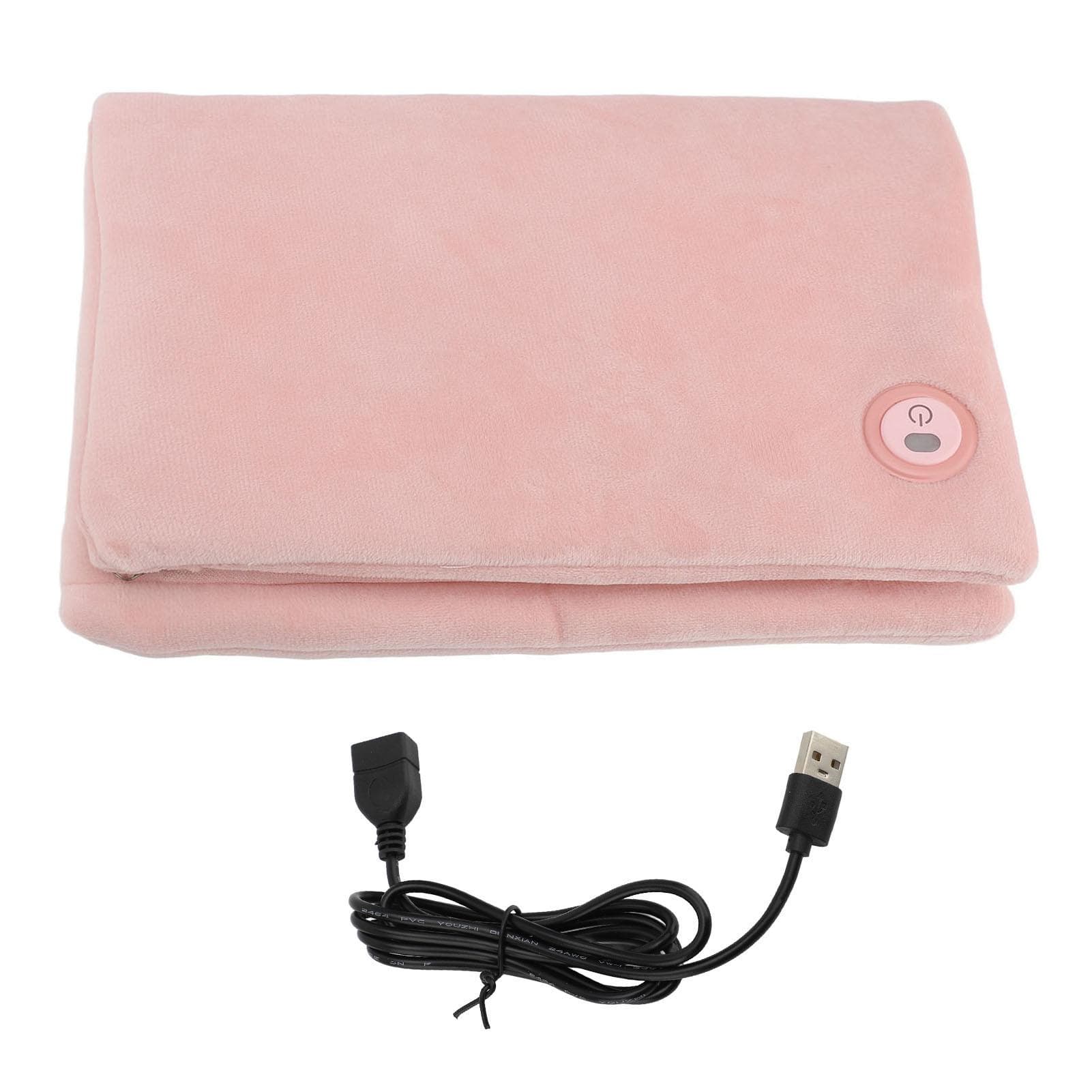 Electric Hand Warmer 3 Temperature Modes Rapid Heating Foldable Heated Hand Warmer Pouch for Cold pink