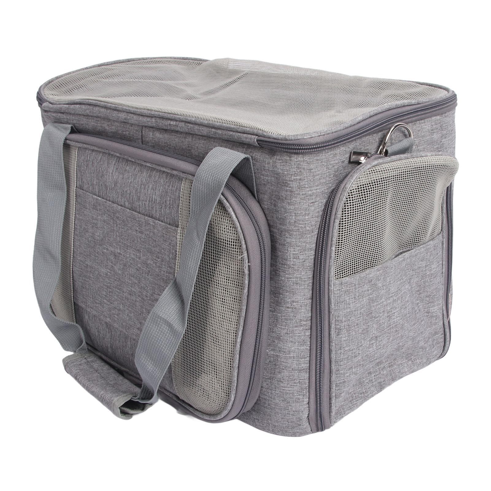 Pet Carrier Bag Foldable Stretchable Breathable Comfortable Large Space Portable Pet Travel Carrier
