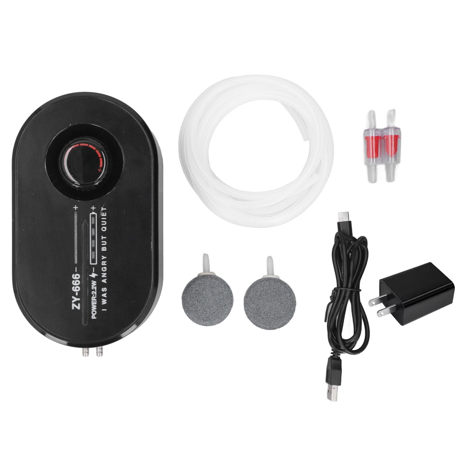 Aquarium Oxygen Pump Silent Rechargeable Portable Fish Tank Air Pump for Outdoor Fishing Home