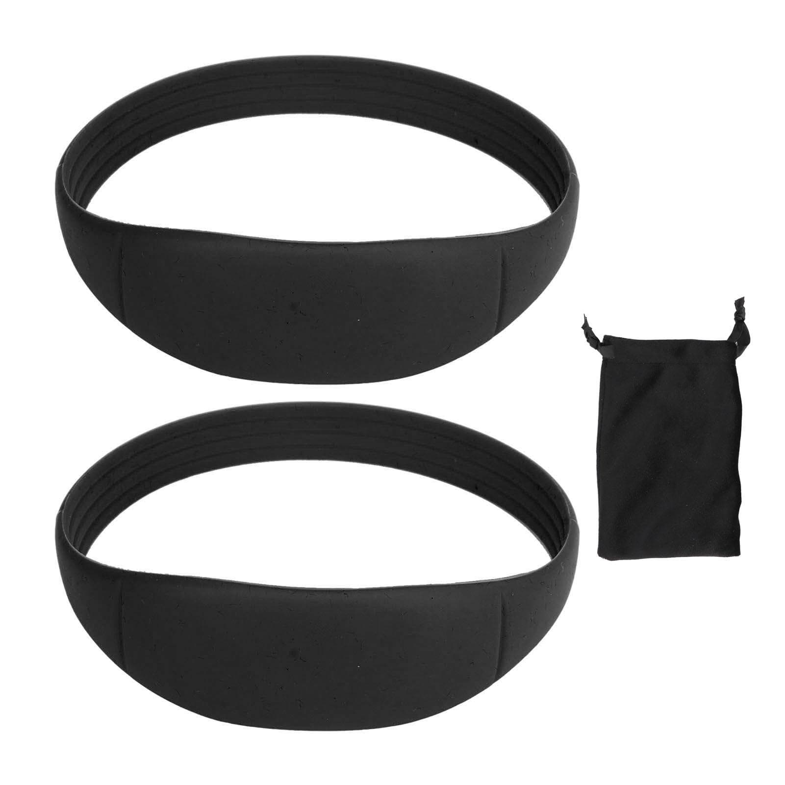 2pcs Patella Tendon Knee Straps Soft Knee Sports Support Band Portable Knee Pain Relief Support black