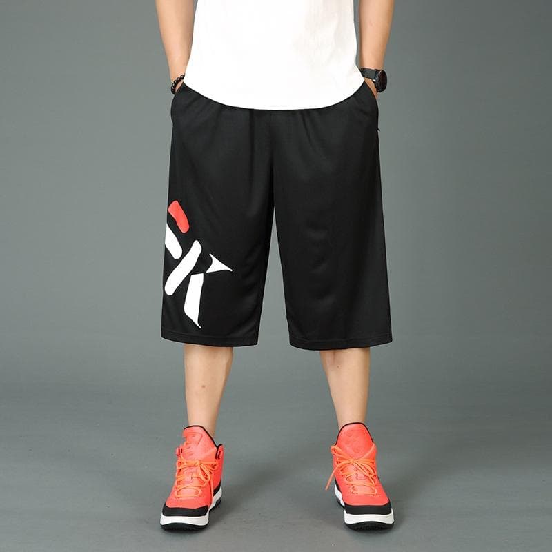 Men's Summer Basketball Shorts Loose Large Size Sports Shorts Casual Breathable Beach Pants XL