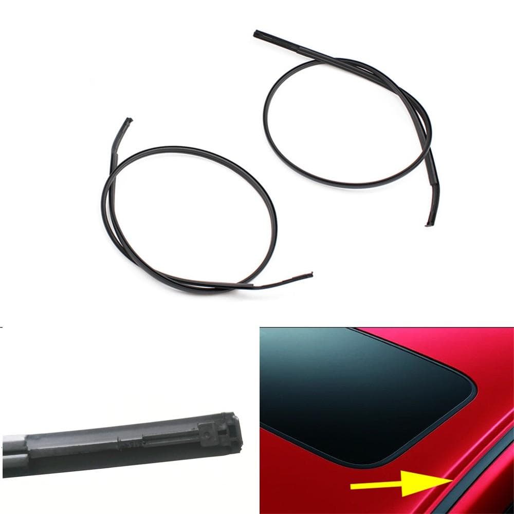 2pcs Roof Drip Moulding Side Finish Strip For Toyota Yaris Hatchback 2007-2011