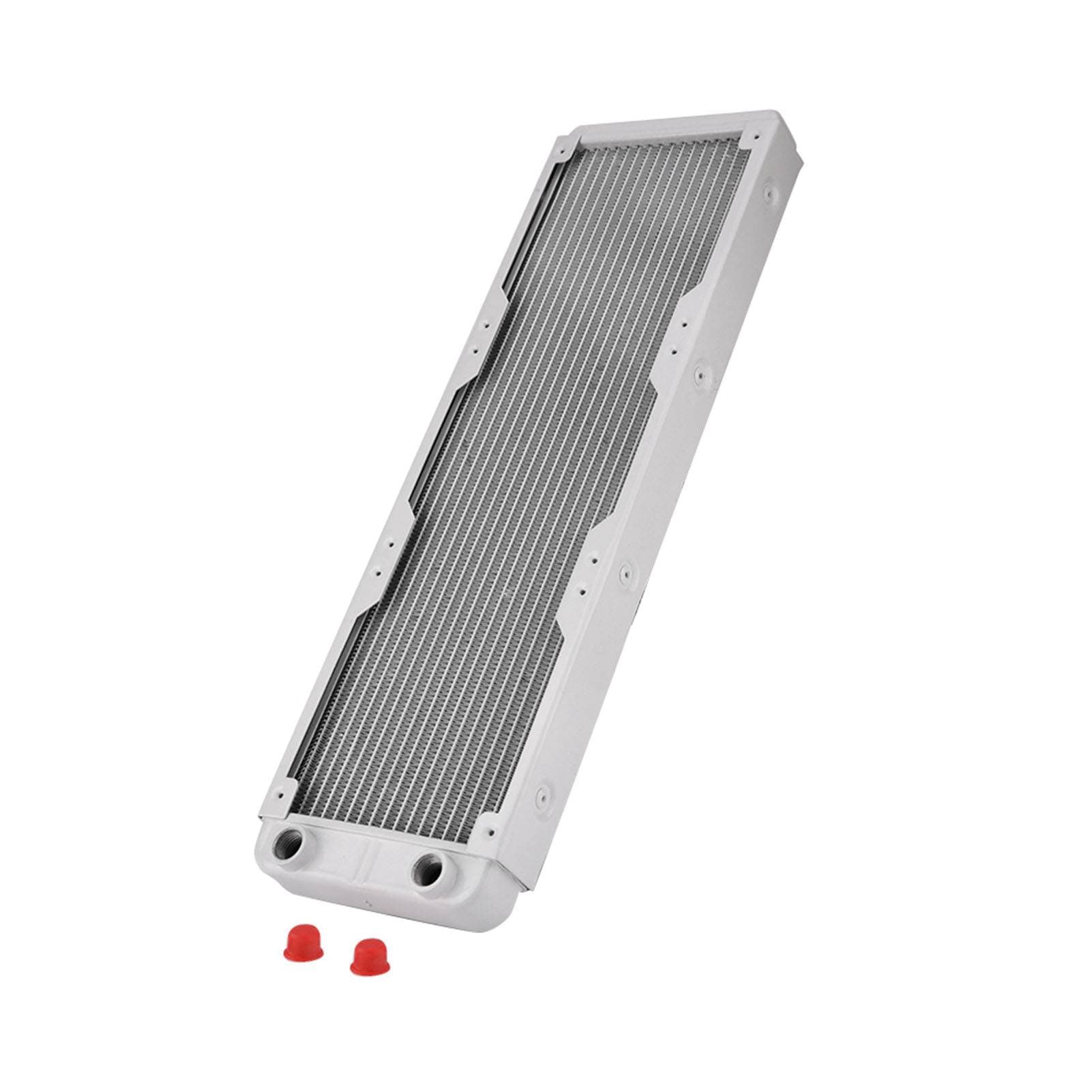 Aluminum Radiator Heat Sink Computer Water Cooling Liquid Heat Exchanger White (360mm)