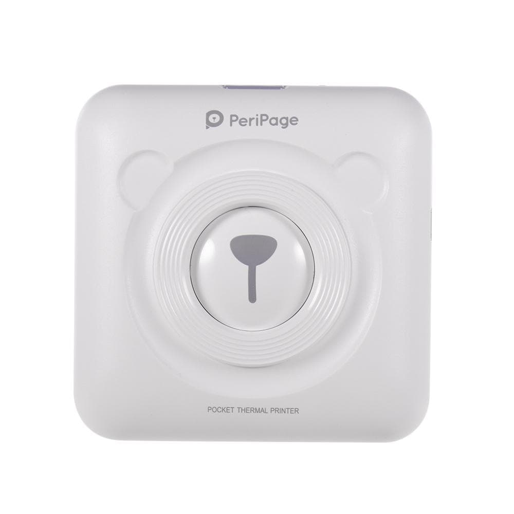 Pocket BT Wireless Thermal Picture Photo Printer For Android iOS Smartphone white