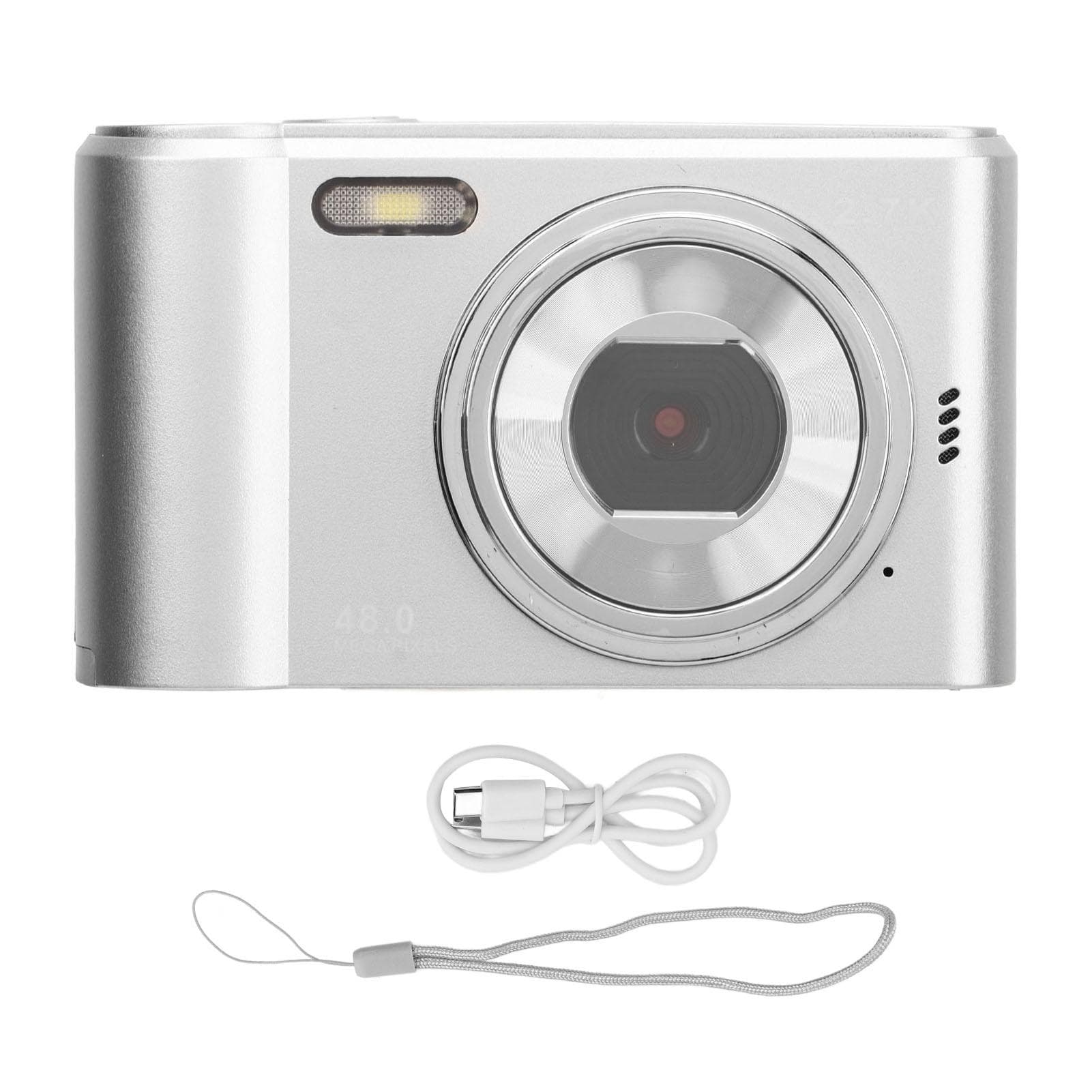 Digital Camera 48MP 2.7k 8x Zoom HD Auto Focus Stylish Cute Camera for Teens Students Boys Girls