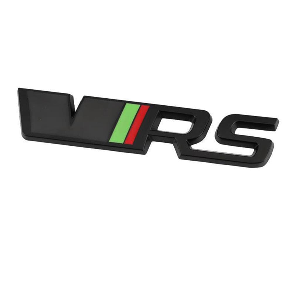 Metal Car Rear Trunk Badge Sticker Front Grill VRS Emblem Logo For Skoda VRS Octavia 1 2 3 Rapid Kodiaq Karoq Fabia Kamiq Superb