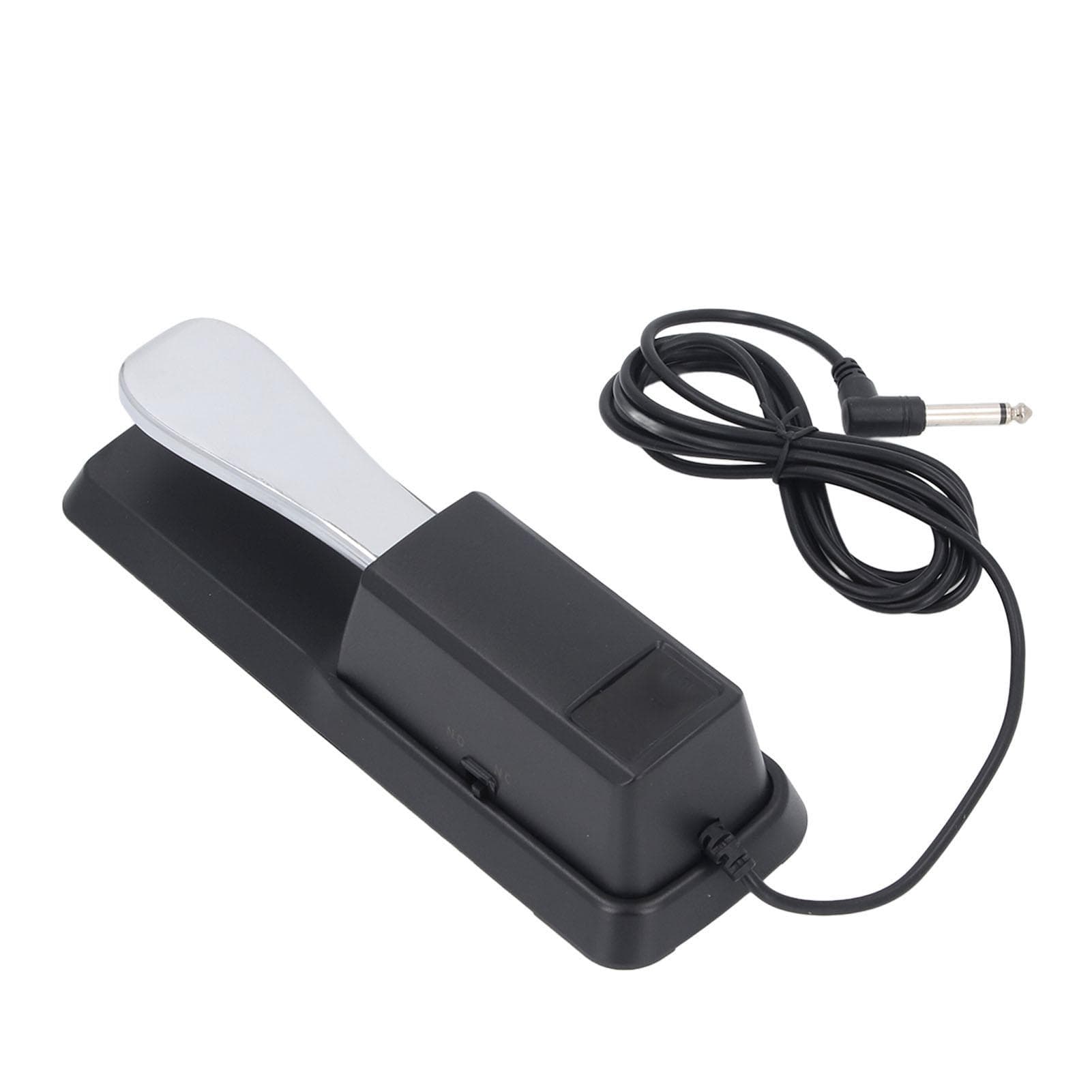 Sustain Pedal Electronic Keyboard Piano Replacement Accessories with Polarity Switch for MIDI