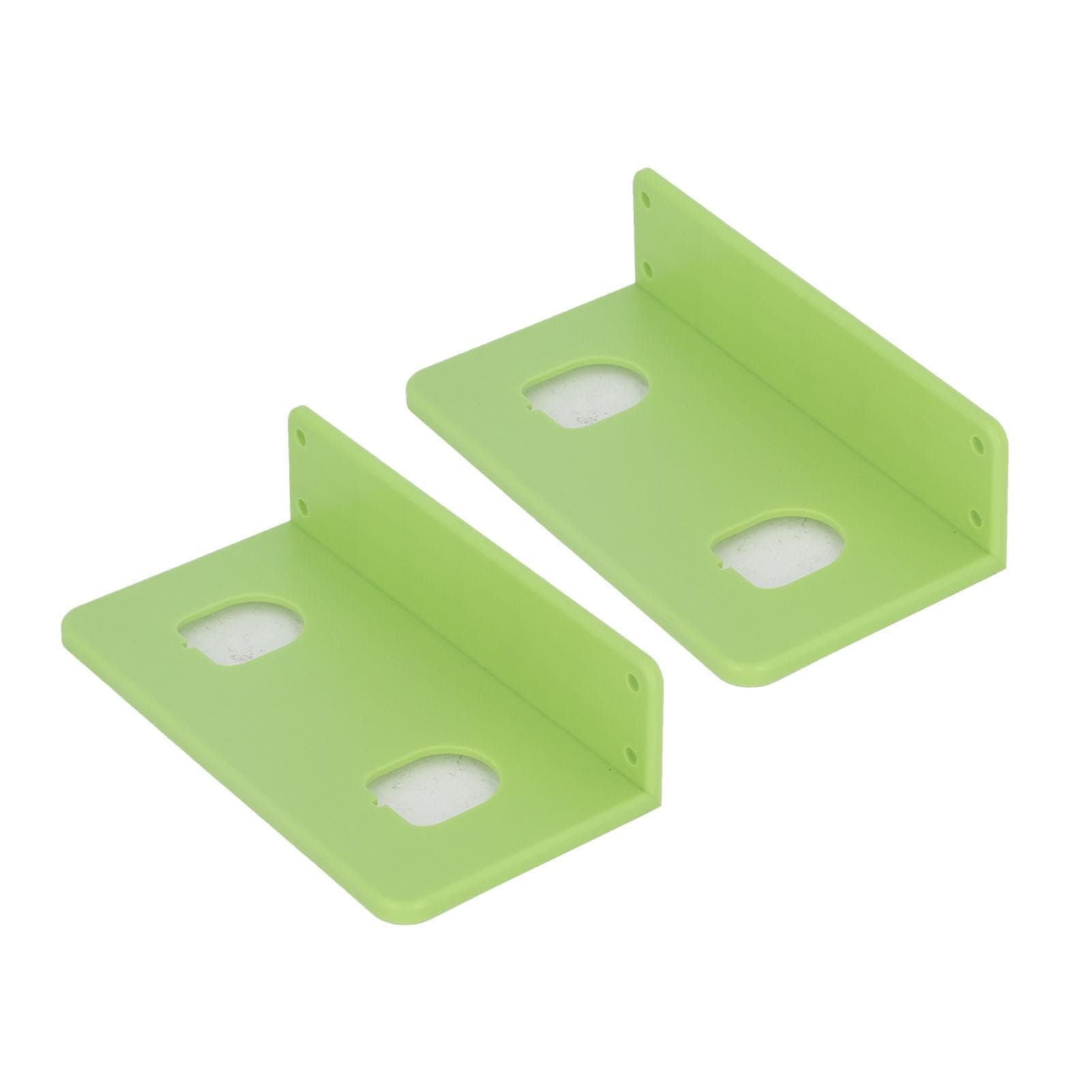2Pcs Battery Wall Mount Holder Green Sturdy Wear Resistant Convenient Installation Battery Holder