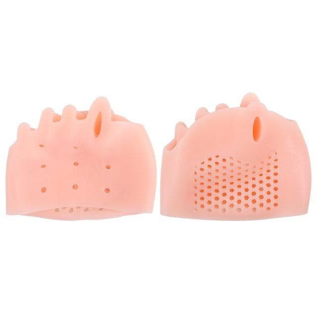 2pcs Silicone Forefoot Pads Gel Insoles Pads Toe Separator Cushion Pad Pain Relief Insoles Finger Toe Valgus Corrector Gel Pads