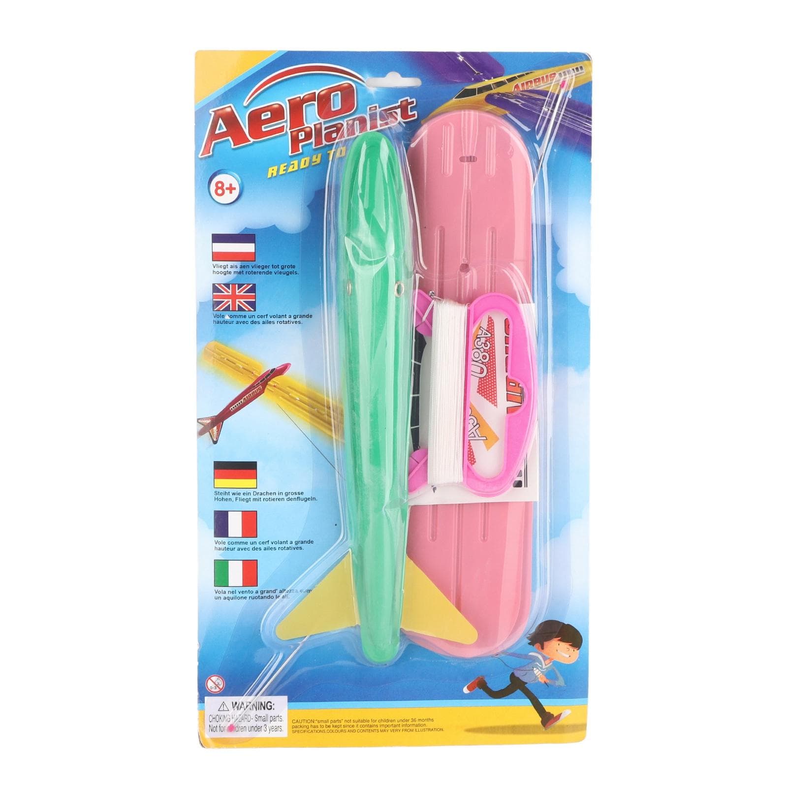 Airplane Kite Toy Safe Durable PE PVC Easy Assembly Light Portable Stable 3D Plane Kite for