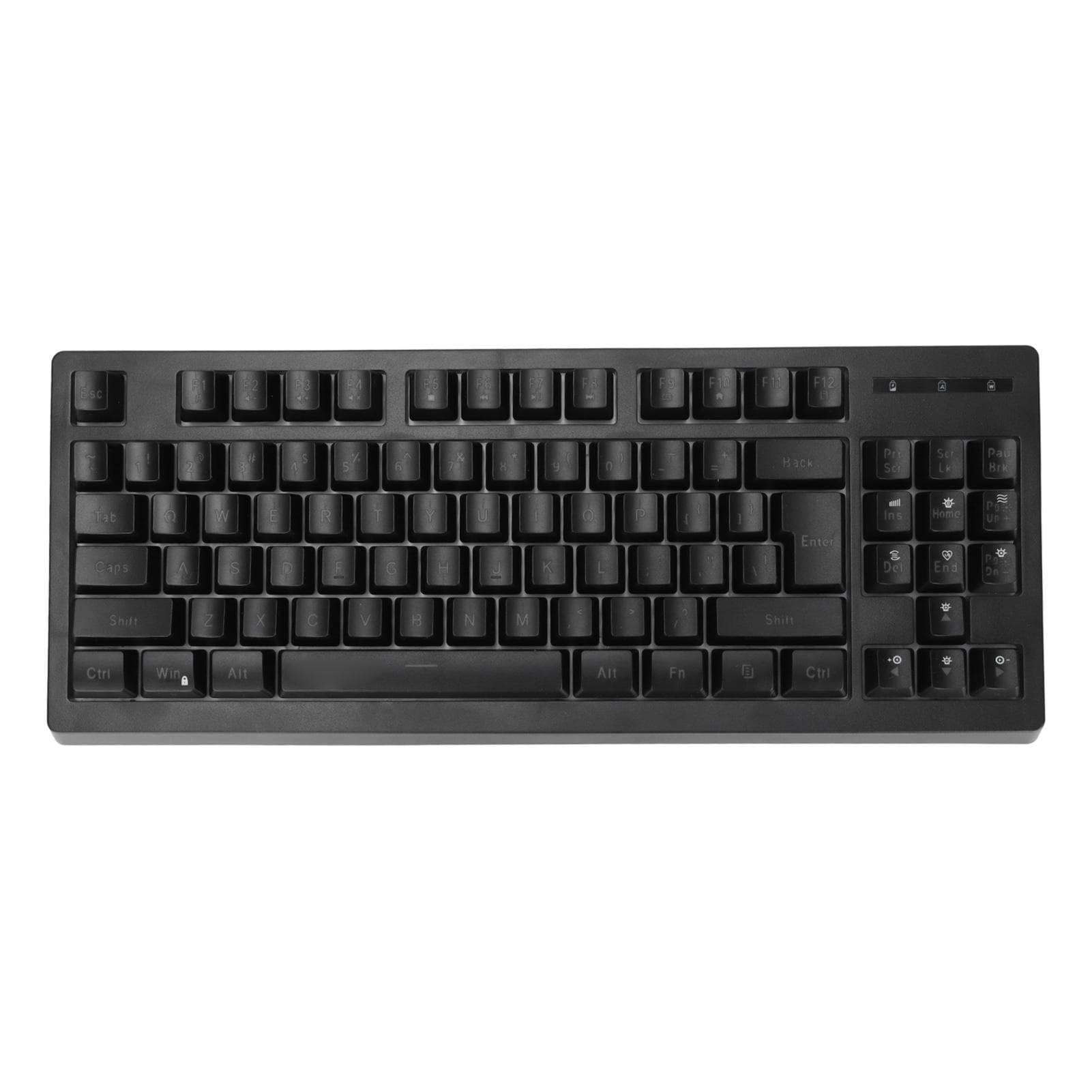 87 Keys Wireless Keyboard 2.4G 1800MAh Battery Power Saving Mode LED Mechanical Keyboard with RGB black