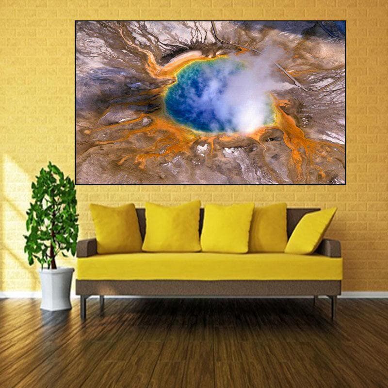 5D Diy Diamond Embroidery Yellowstone National Park Cross Stitch Full Round Diamond Painting 20X30CM