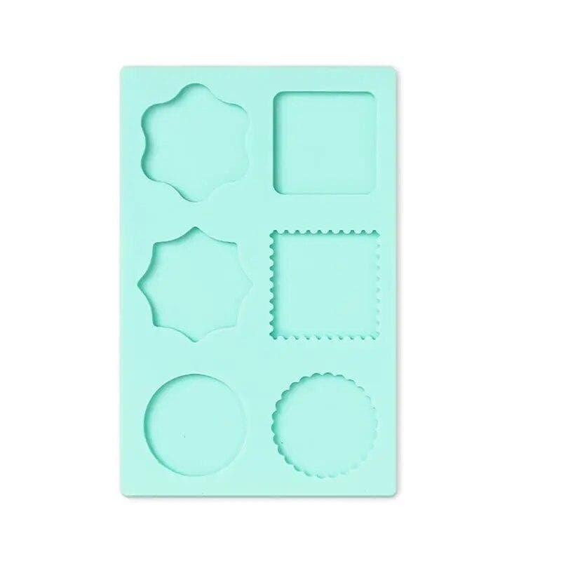 Wax Seal Stamp Silicone Mould Pad Multiple Sizes Sealing Wax Mold Mat Sealing Fix Shapes Envelope Invitation DIY Shape Tool blue