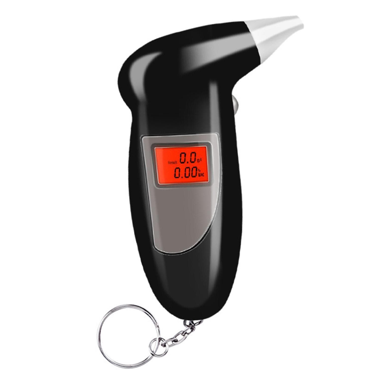 Portable Breath Alcohol Tester Breathalyzer for Personal and Car grey