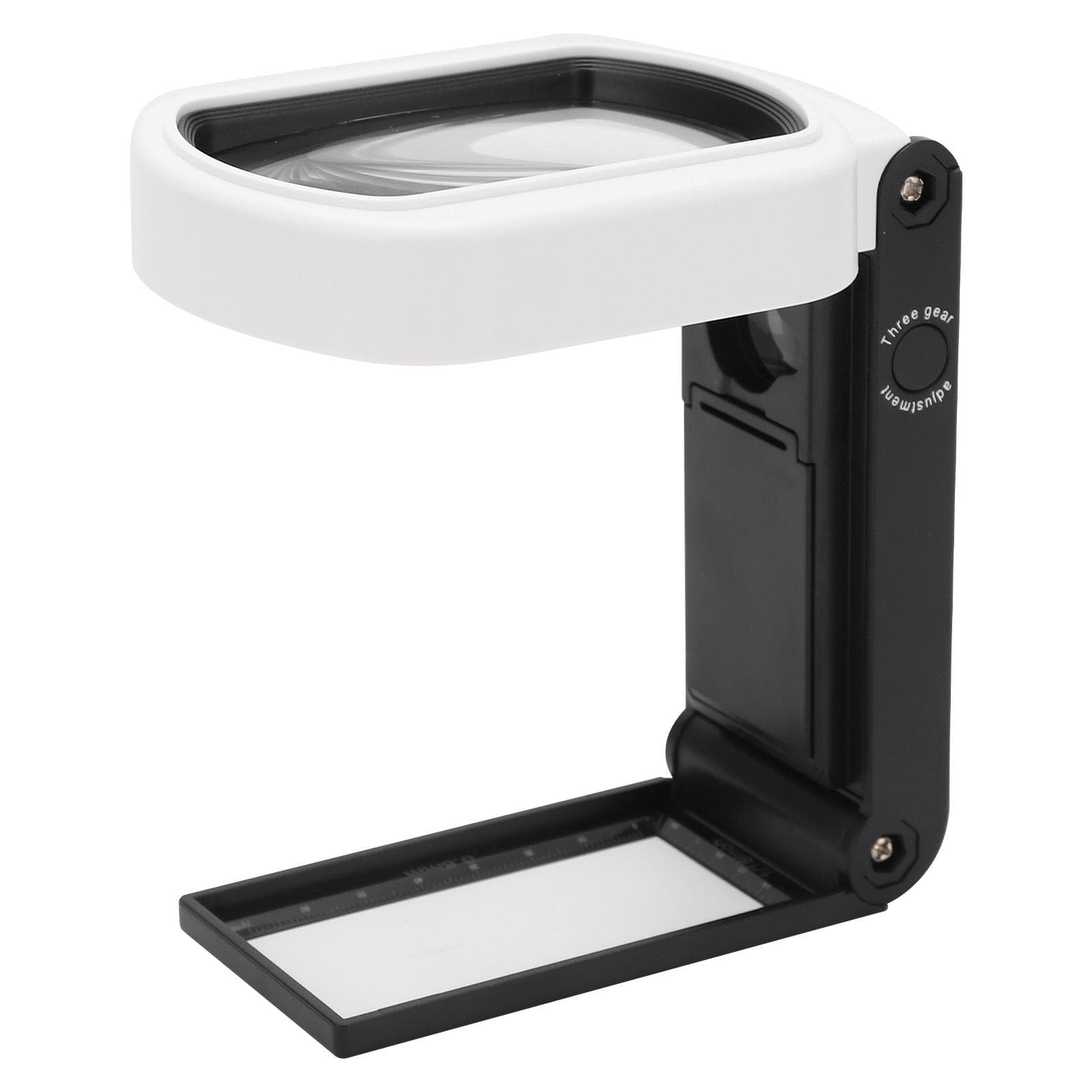 TH?7018FX Handheld Magnifying Glass with LED Light Foldable 10X 25X Magnifying Tool