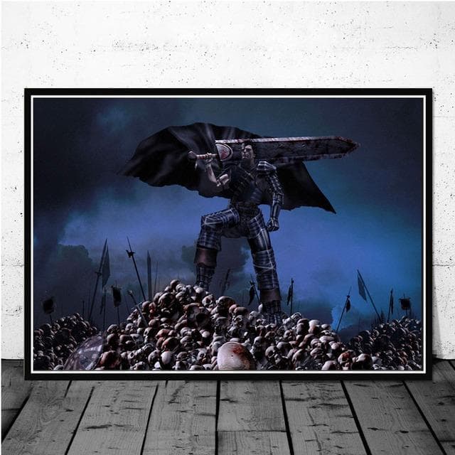Kentaro Miura Berserk Japan Anime Poster Retro Cartoon Canvas Painting and Print Vintage Art Wall Decorative Home Decor Cuadro No Frame 21*30cm