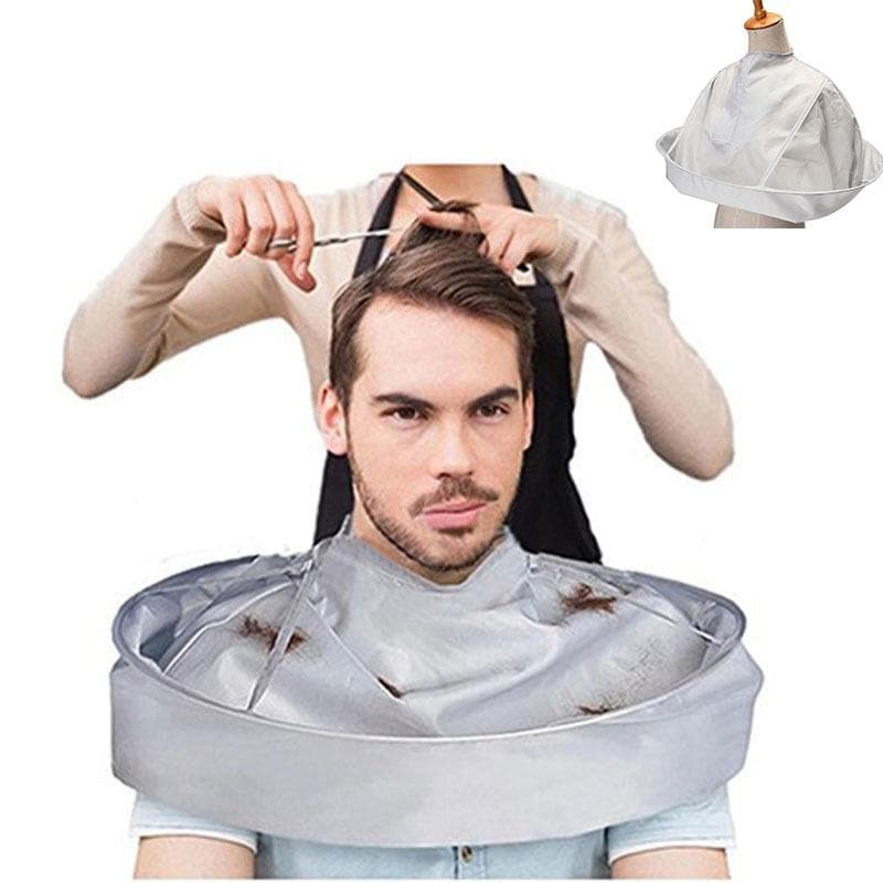 DIY Hair Cutting Cloak Umbrella Cape Salon Barber Home Stylists Haircut silver