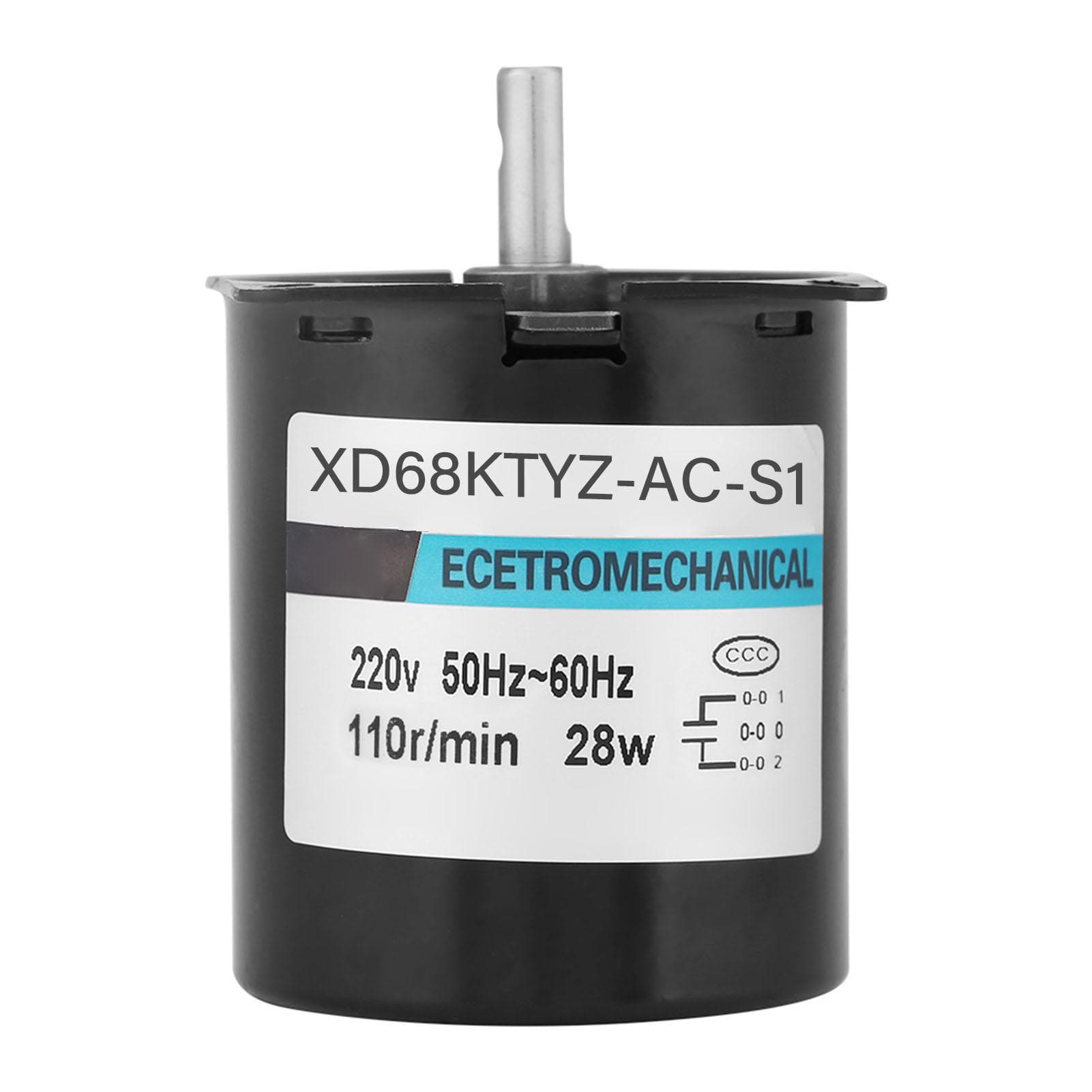 XD68KTYZAC S1 AC220V 28W Permanent Magnet Synchronous Gear Motor Cw CCW 110 r min