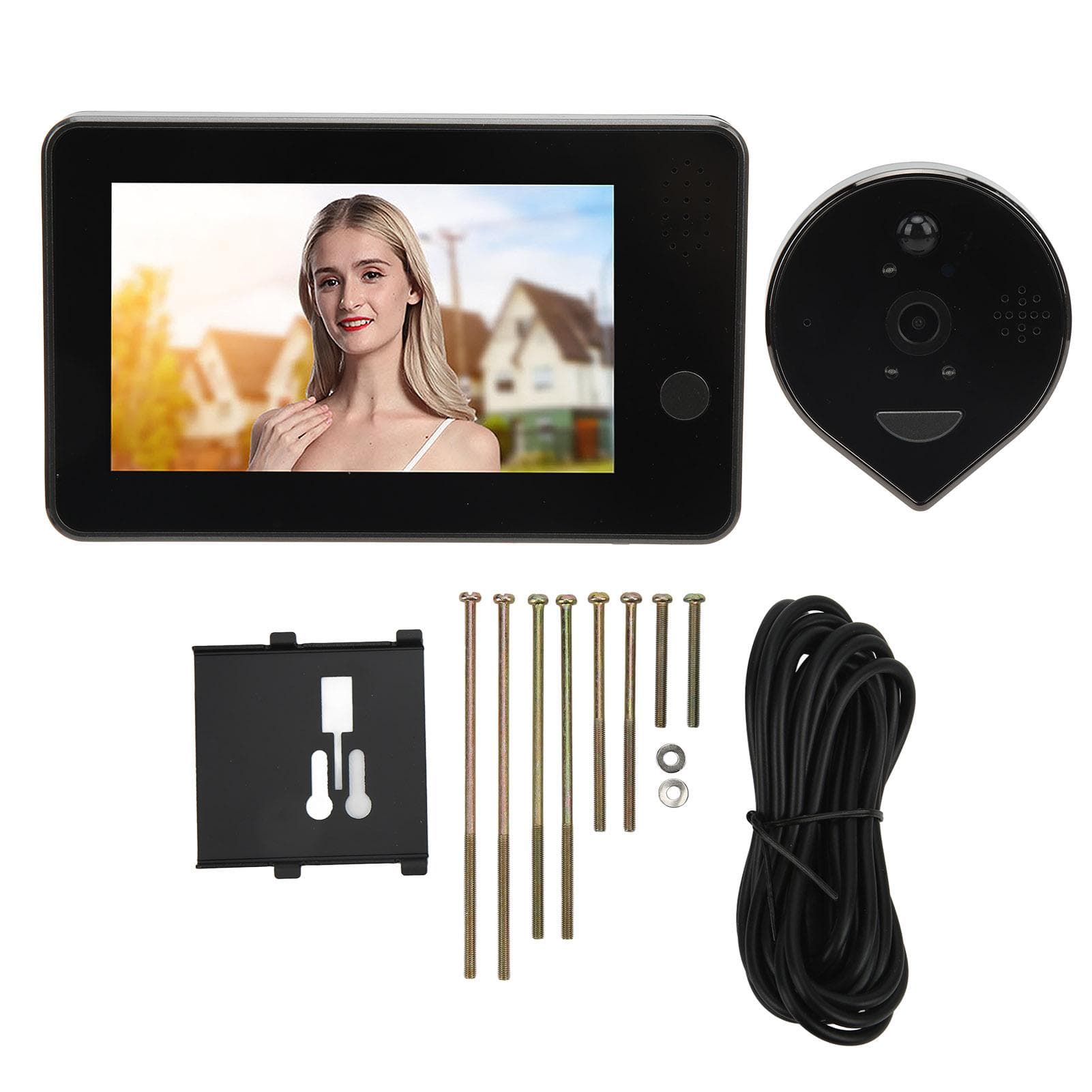 Wireless Peephole Door Viewer Video Doorbell Camera 1080P 4.3in LCD Motion Detection Night Vision 2