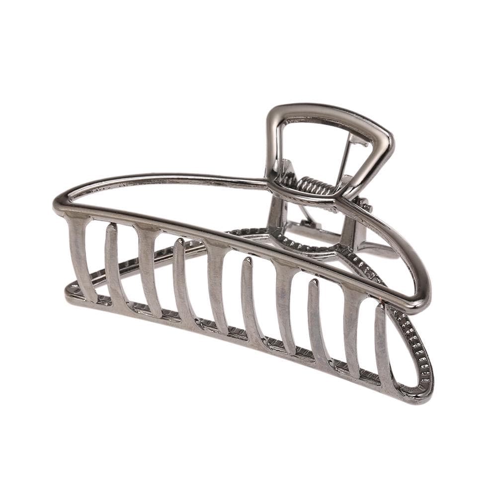 Hair Clips Metal Grip Hair Claw Clips Clamps Hair Accessory for Women silver