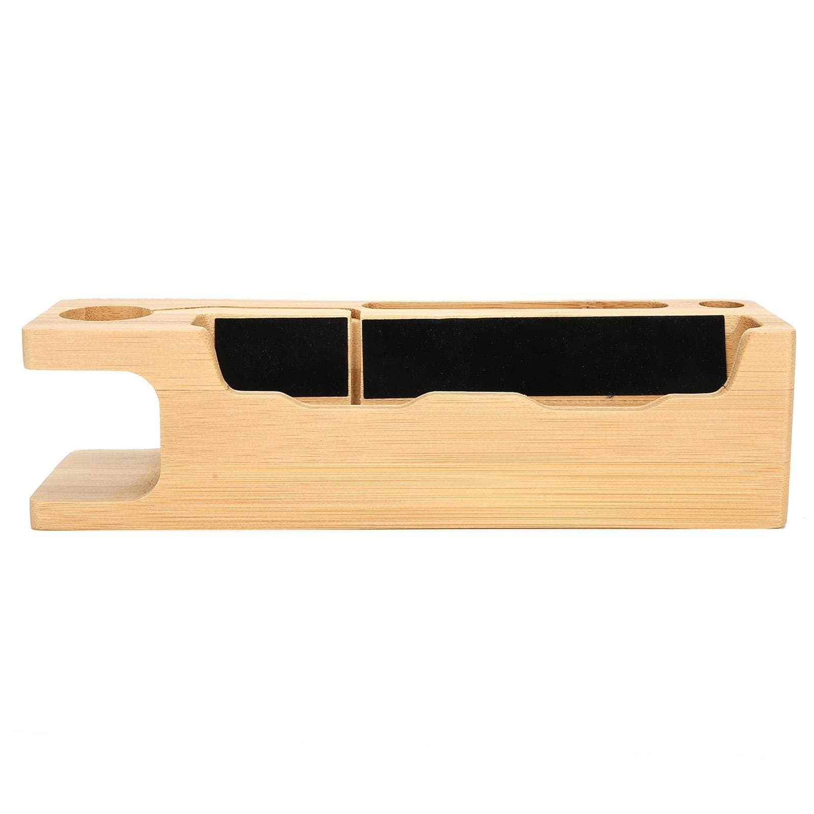 Bamboo Charging Stand Holder Portable Desktop Charge Organizer for iOS Watch Mobile Phone